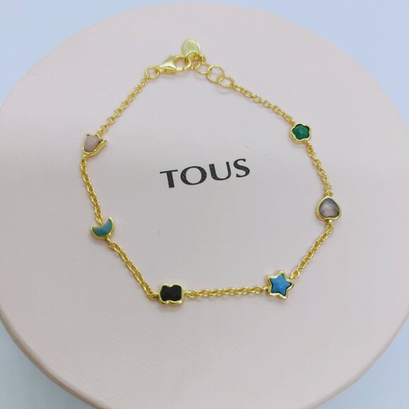 TOUS Bracelet Glory Bracelet in Silver Vermeil with five Gemstones Bracelet - Picture 5 of 7